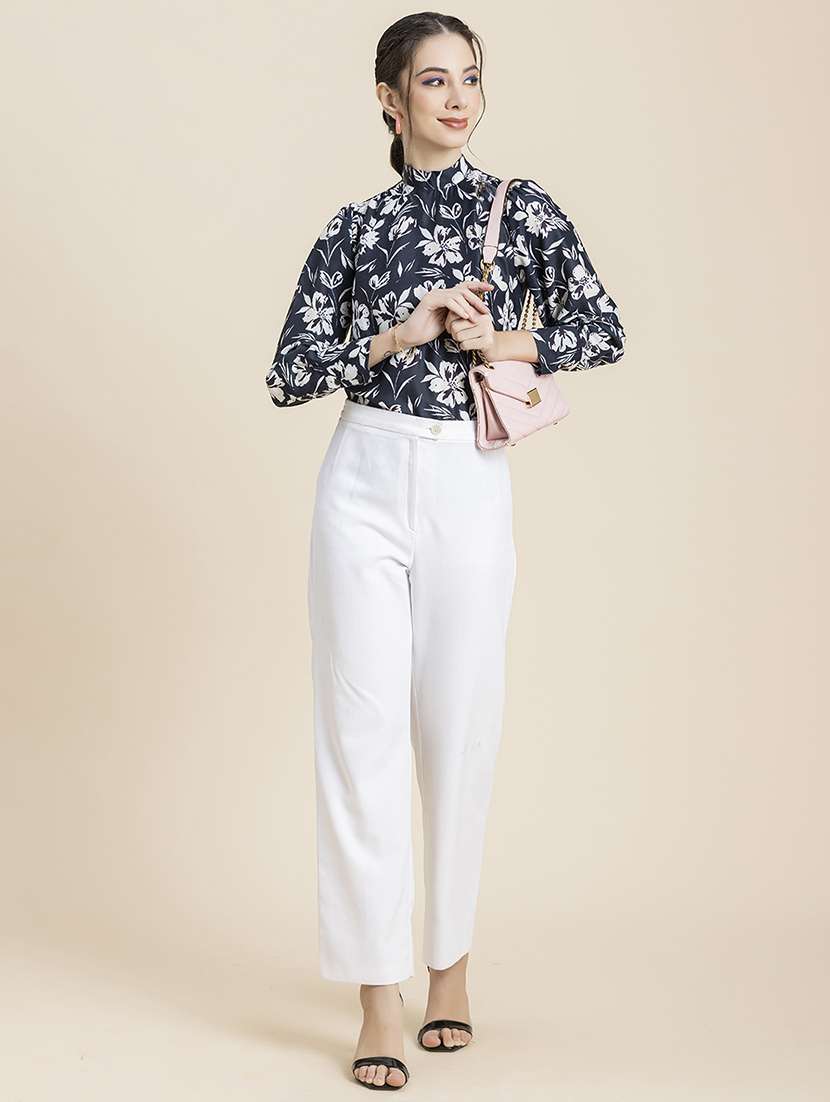 women's straight mock neck top - 20296775 -  Standard Image - 3