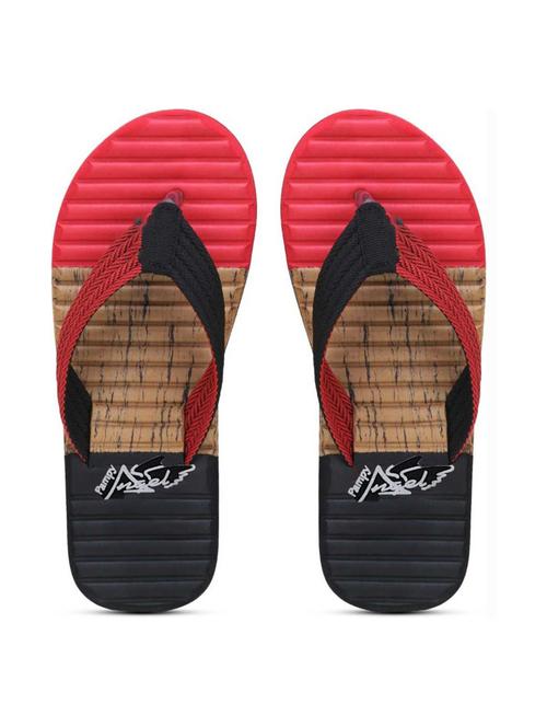red rubber slip on slippers - 20296799 -  Standard Image - 0