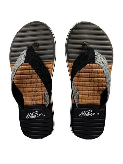 grey color block slip on slipper - 20296801 -  Standard Image - 0