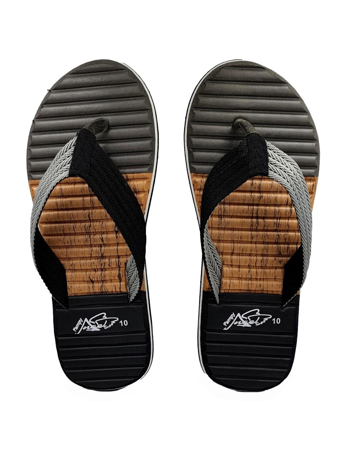 grey color block slip on slipper - 20296801 -  Zoom Image - 0