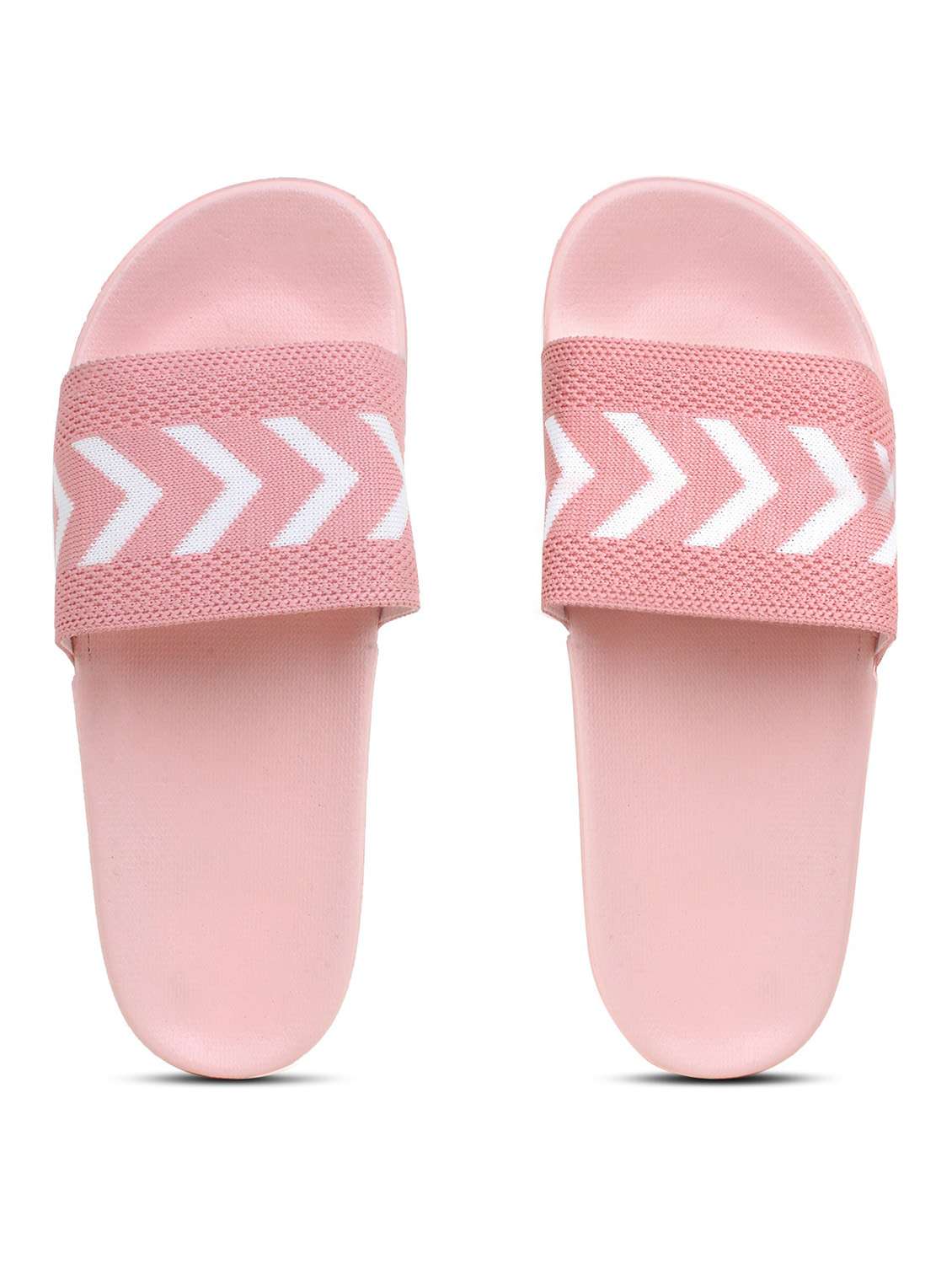 women baby pink knitted flip flop
