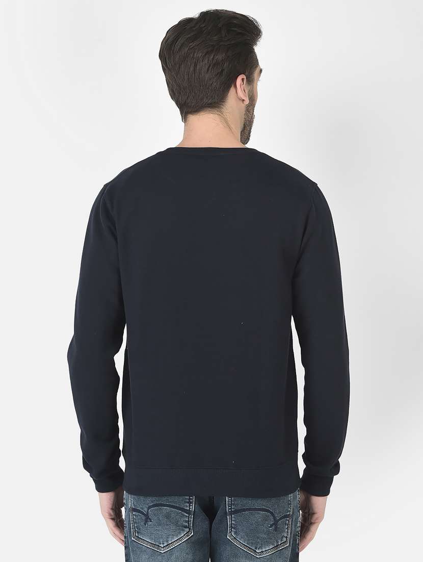 men black round neck sweatshirts - 20298466 - Standard Image - 3