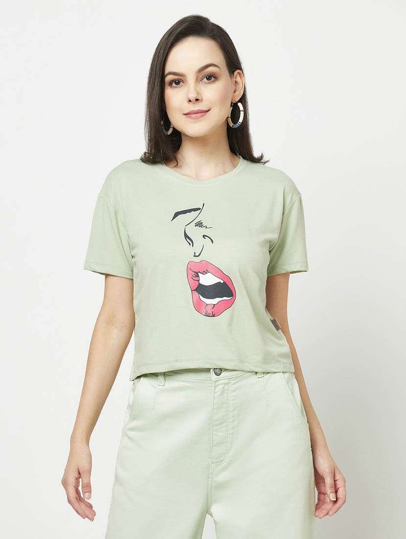 neo mint graphic print regular t-shirt