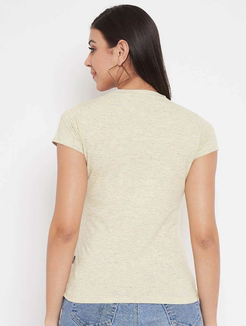 beige graphic regular t-shirt - 20298865 -  Standard Image - 3