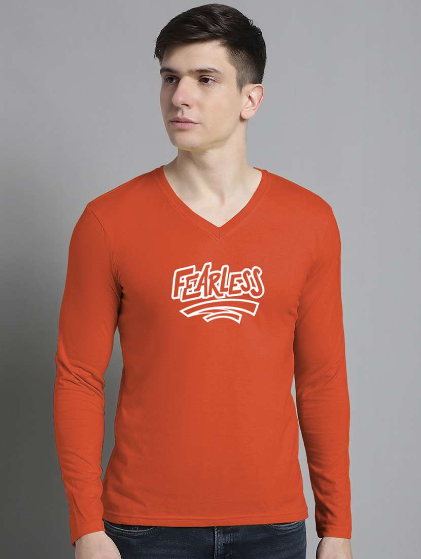 men chest print long sleeve t-shirt - 20299056 - Zoom Image - 0
