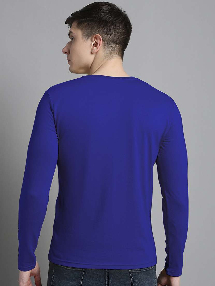 blue cotton front print tshirt - 20299111 -  Standard Image - 3