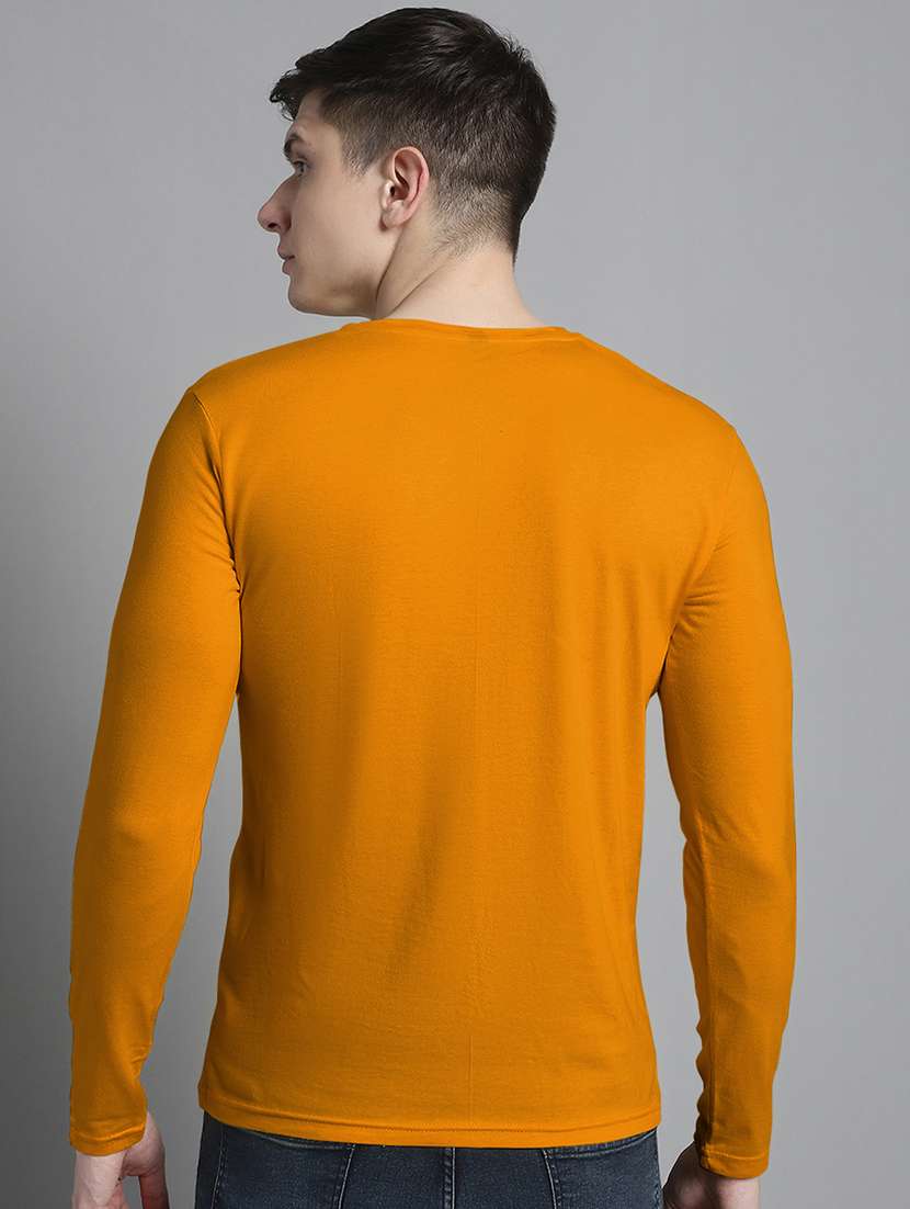 men chest print long sleeve t-shirt - 20299115 -  Standard Image - 3