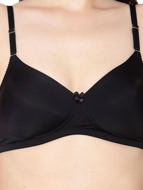 black polyamide tshirt bra - 20299177 - Standard Image - 3