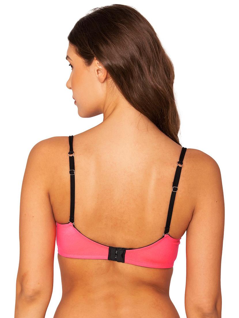 pink polyamide t-shirt bra - 20299201 - Standard Image - 3