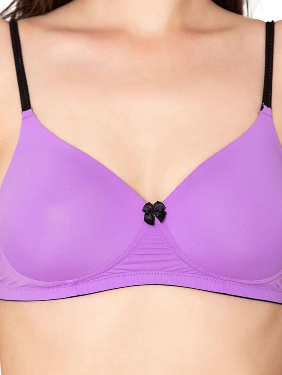women solid t-shirt bra - 20299202 - Standard Image - 3