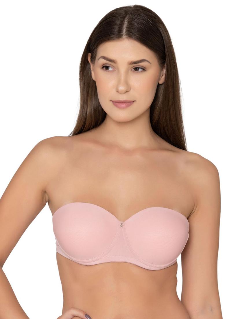 pink polyamide regular bra - 20299246 - Zoom Image - 0