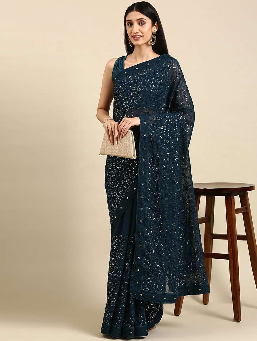 women's embellished saree - 20299986 -  Zoom Image - 0