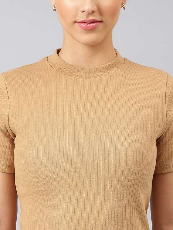 women solid top and trouser co-ord set - 20300305 -  Standard Image - 5