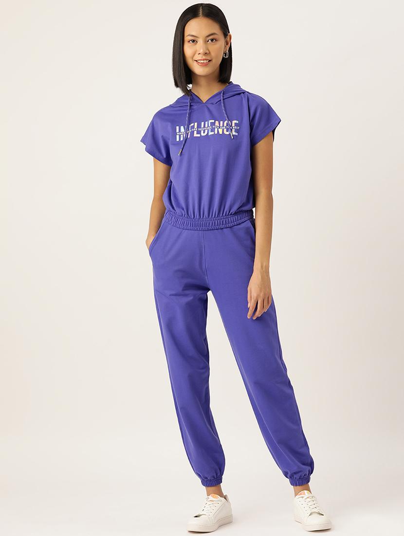 women typographic printed top and trouser co-ord set - 20300312 - Standard Image - 3