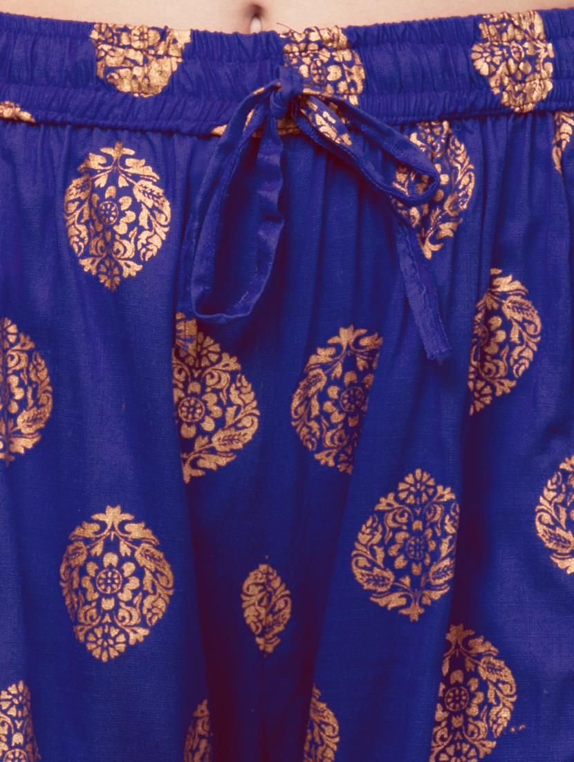 purple foil print palazzo - 20300736 - Standard Image - 3