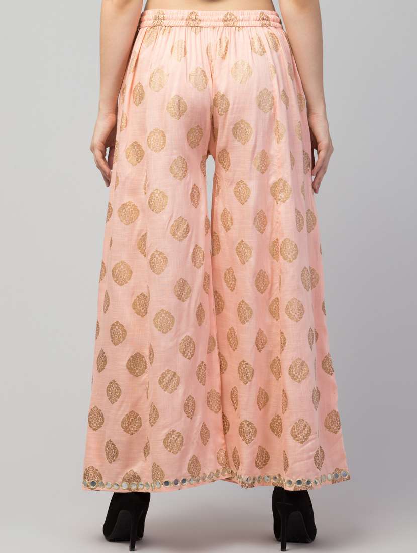 women floral print viscose palazzo - 20300740 -  Standard Image - 3