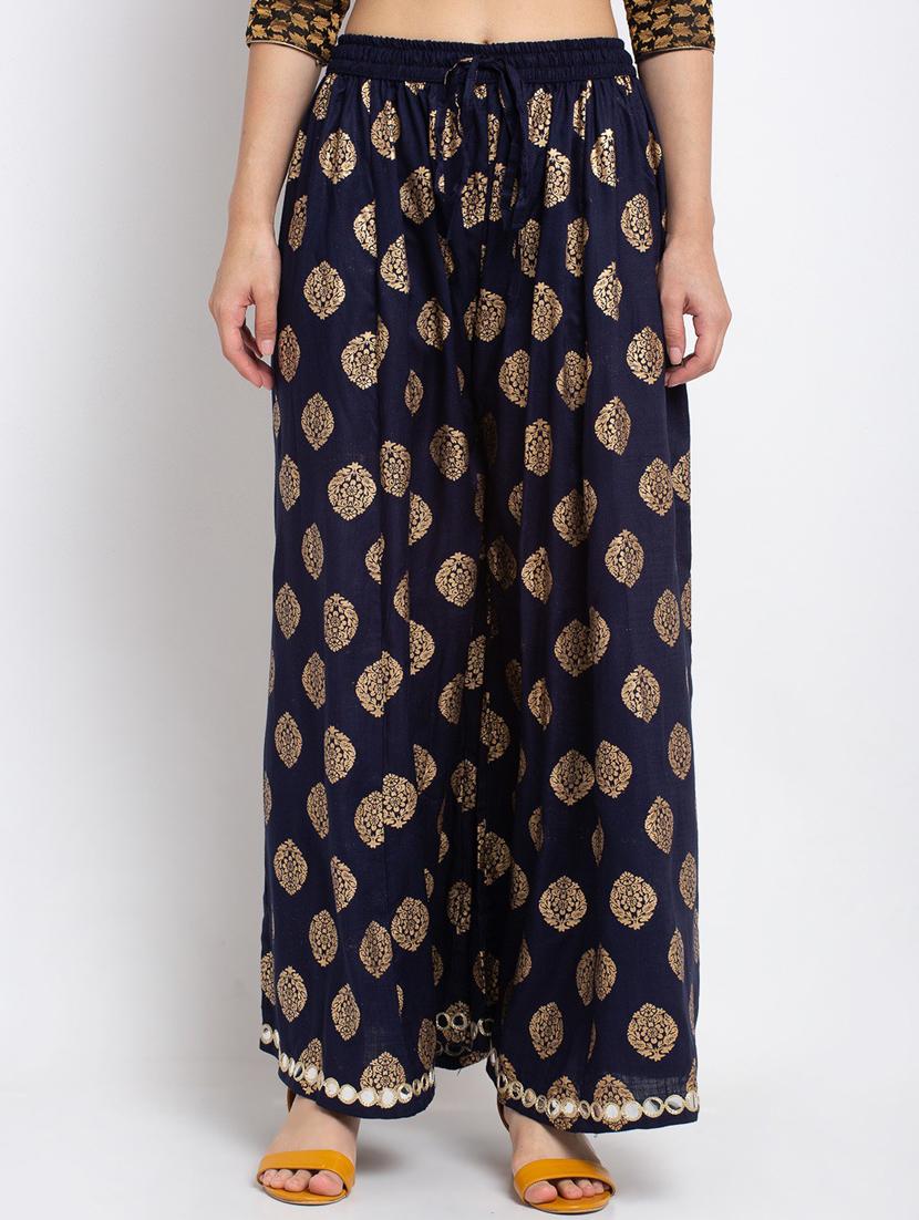 women floral print viscose palazzo - 20300749 - Zoom Image - 0