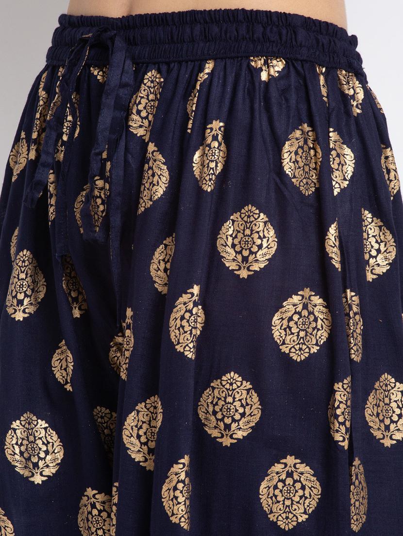 women floral print viscose palazzo - 20300749 - Standard Image - 5