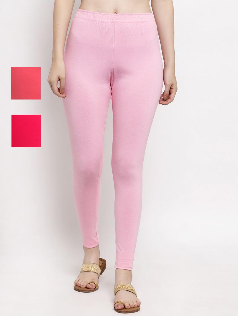 women pack of 3 solid leggings - 20300827 -  Zoom Image - 0