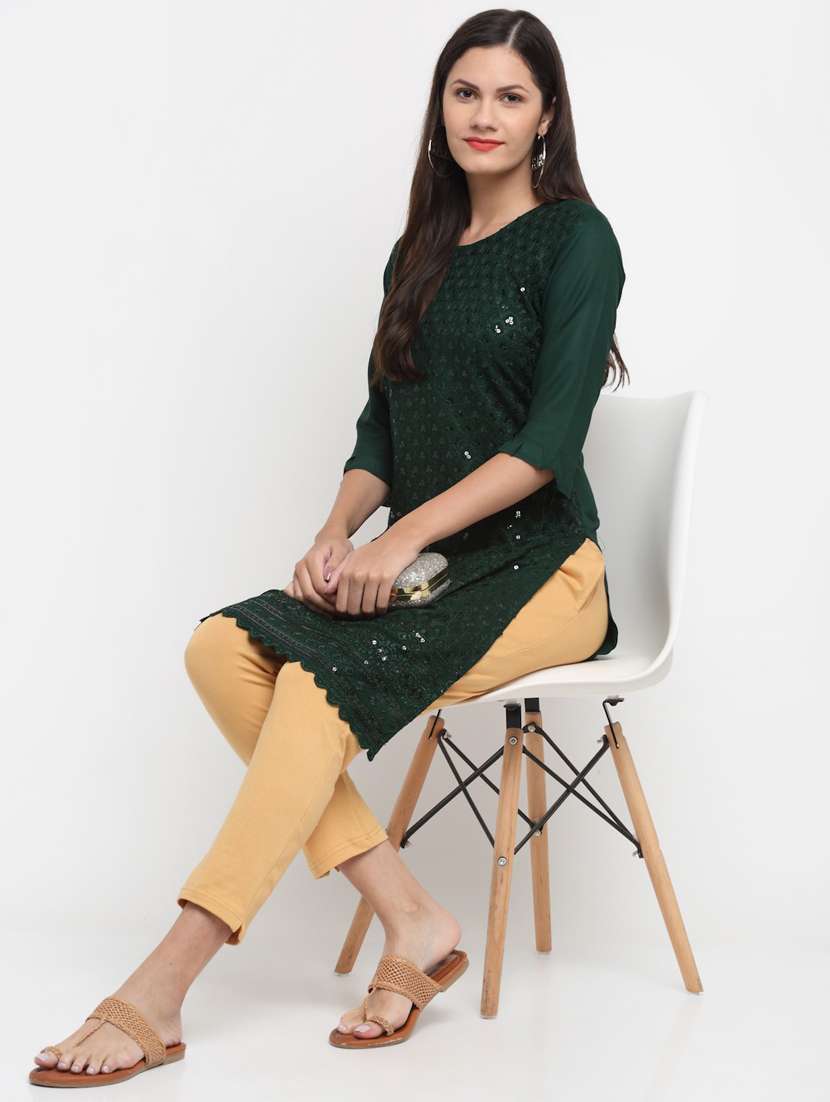 women mid rise solid legging - 20300833 - Standard Image - 3
