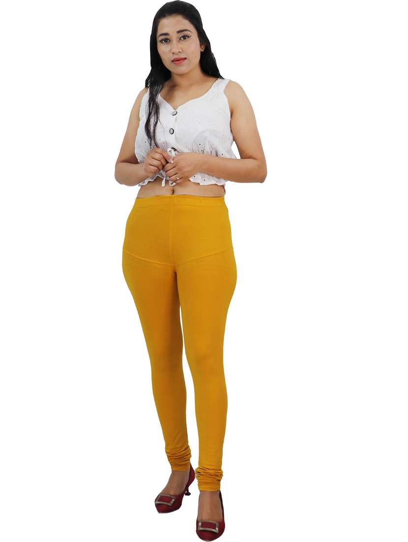 women mid rise solid legging - 20300856 - Standard Image - 3