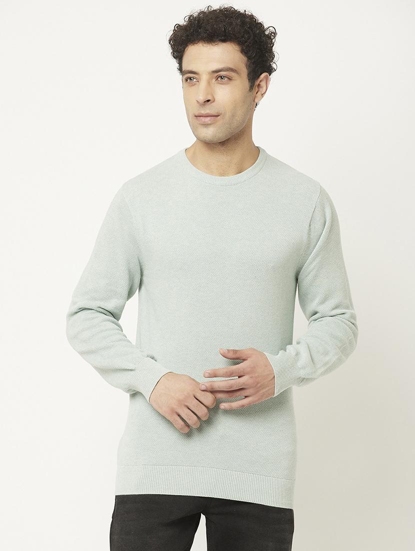 men light green cotton cardigan