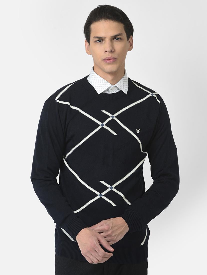 men black acrylic cardigan