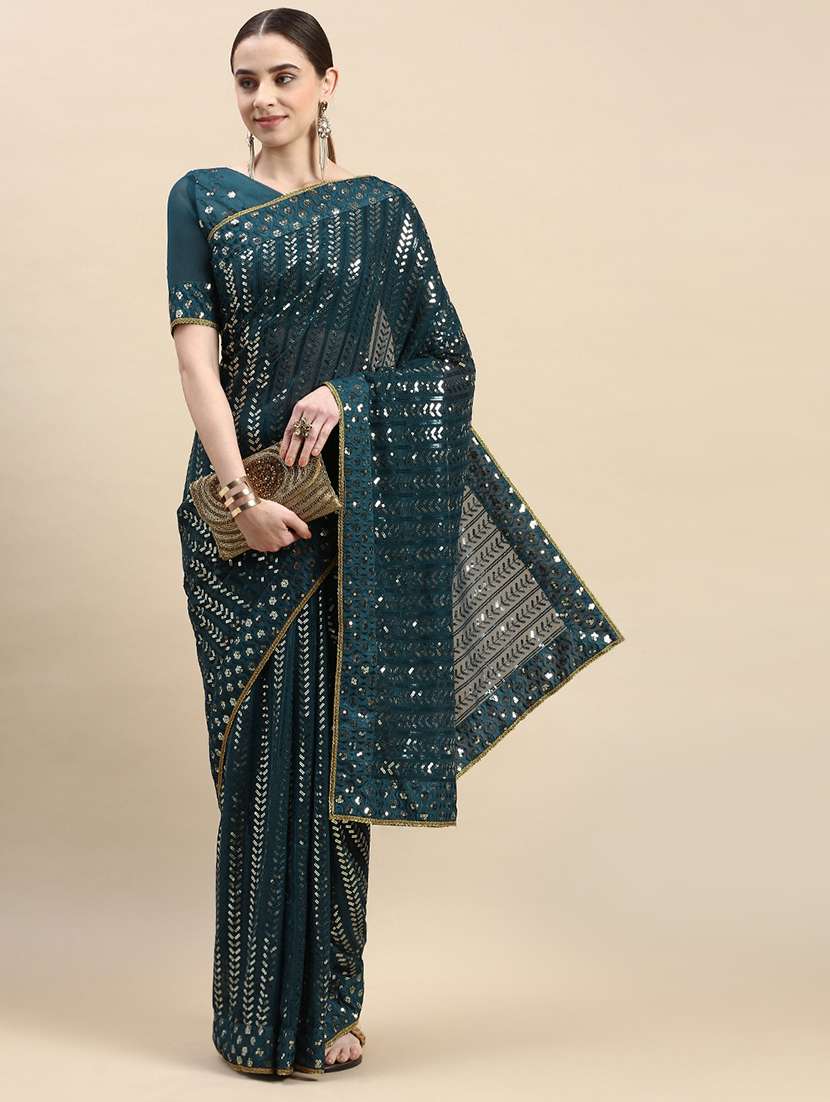 women's embellished saree with blouse - 20303109 -  Zoom Image - 0