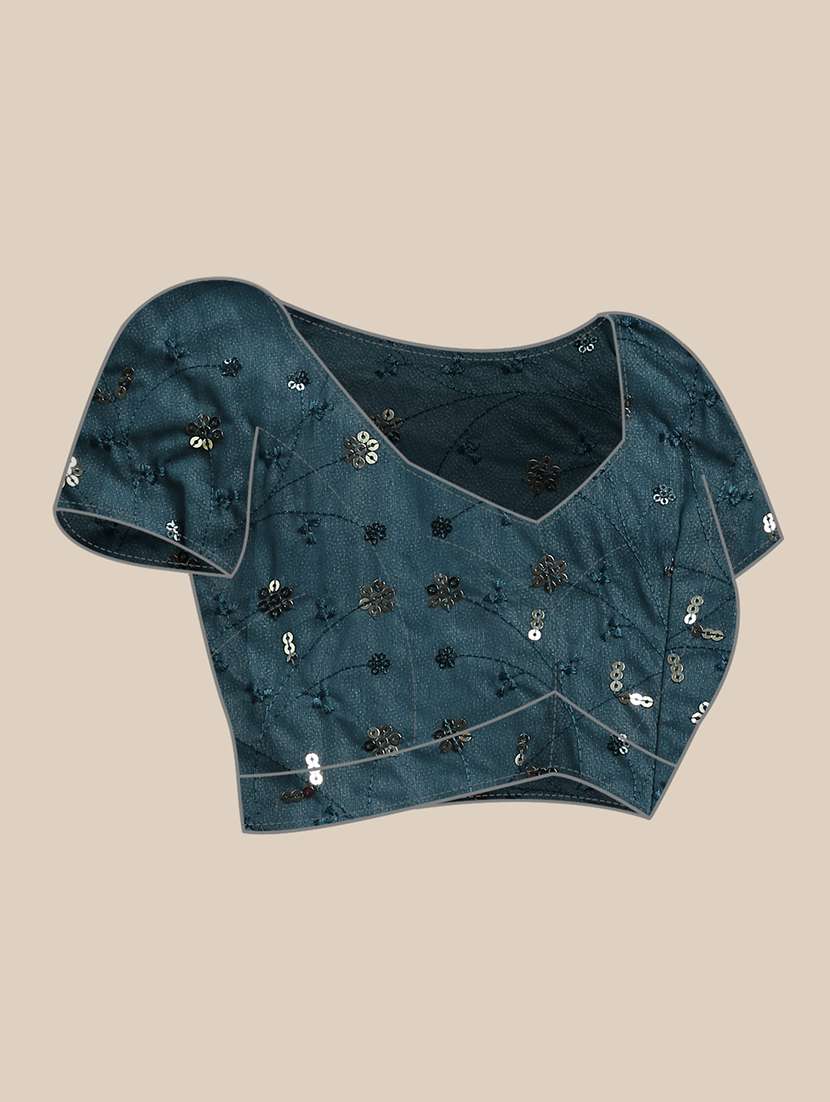 women's embellished saree with blouse - 20303109 - Standard Image - 3