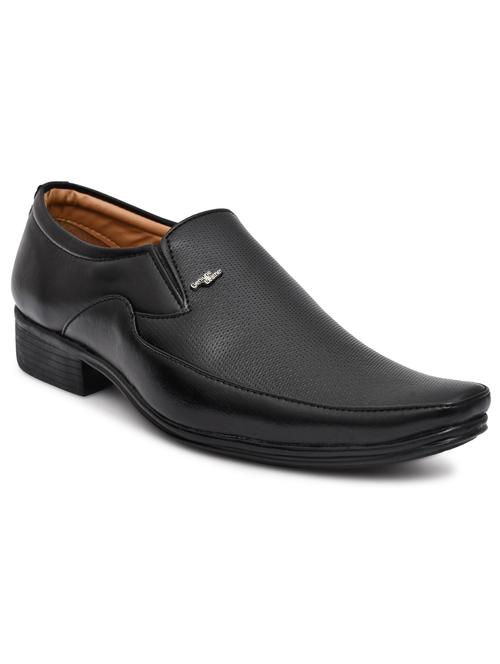 black slip on formal shoes - 20303240 -  Standard Image - 0