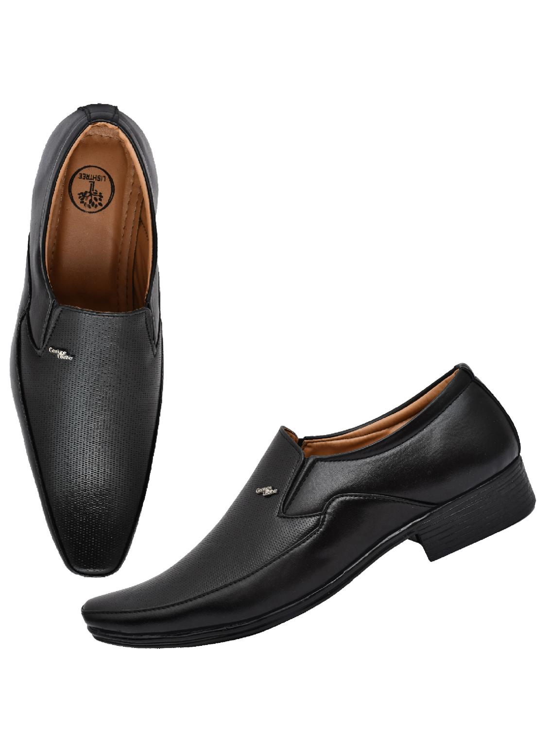 black slip on formal shoes - 20303240 - Standard Image - 3