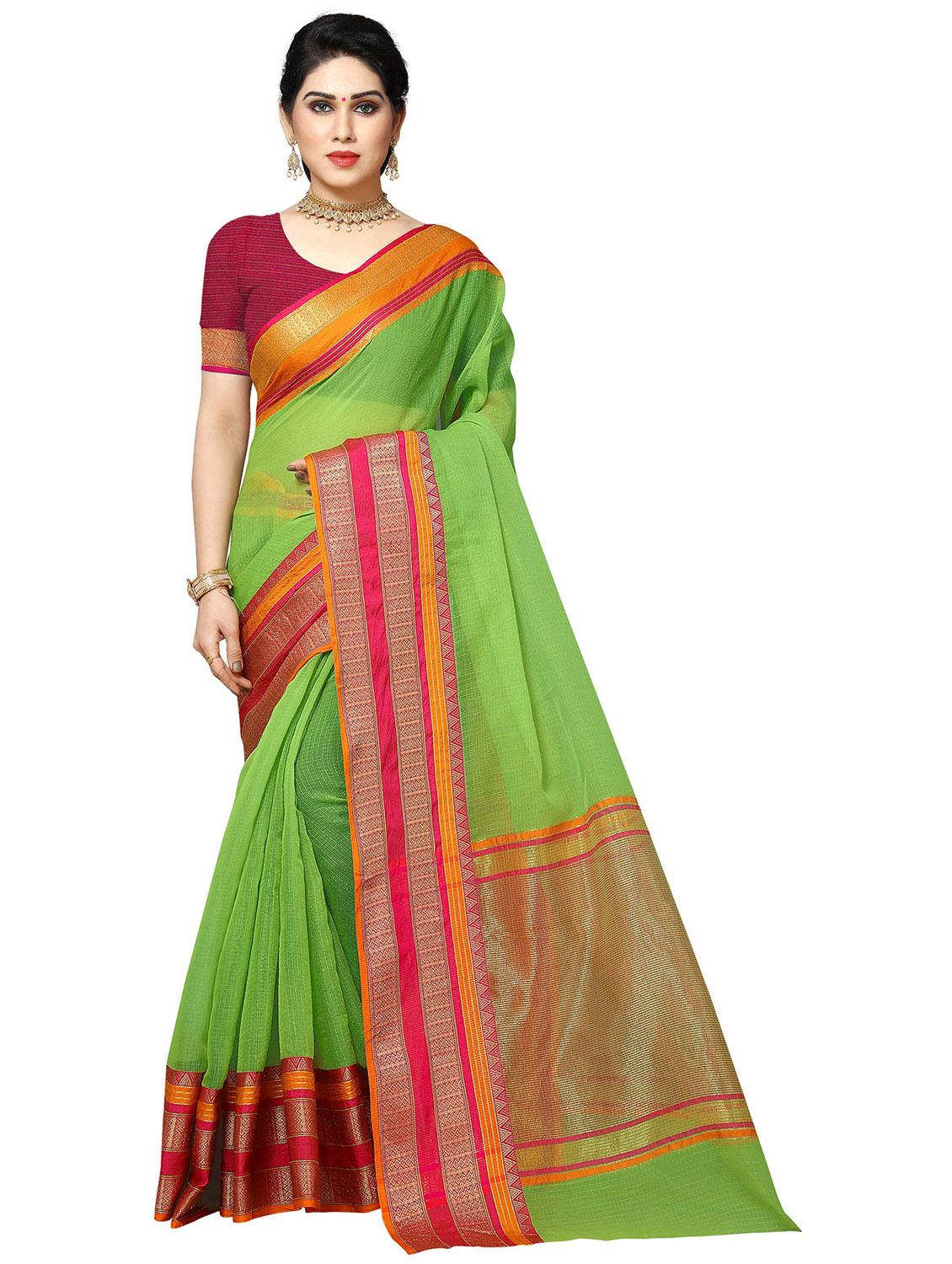 multi colored gadwal  saree with blouse - 20303251 -  Zoom Image - 0