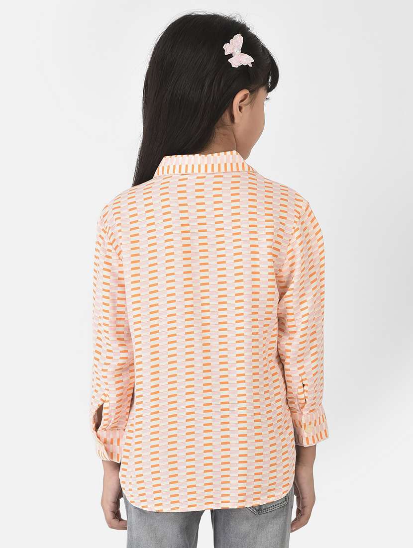 orange cotton shirt top - 20304245 -  Standard Image - 3