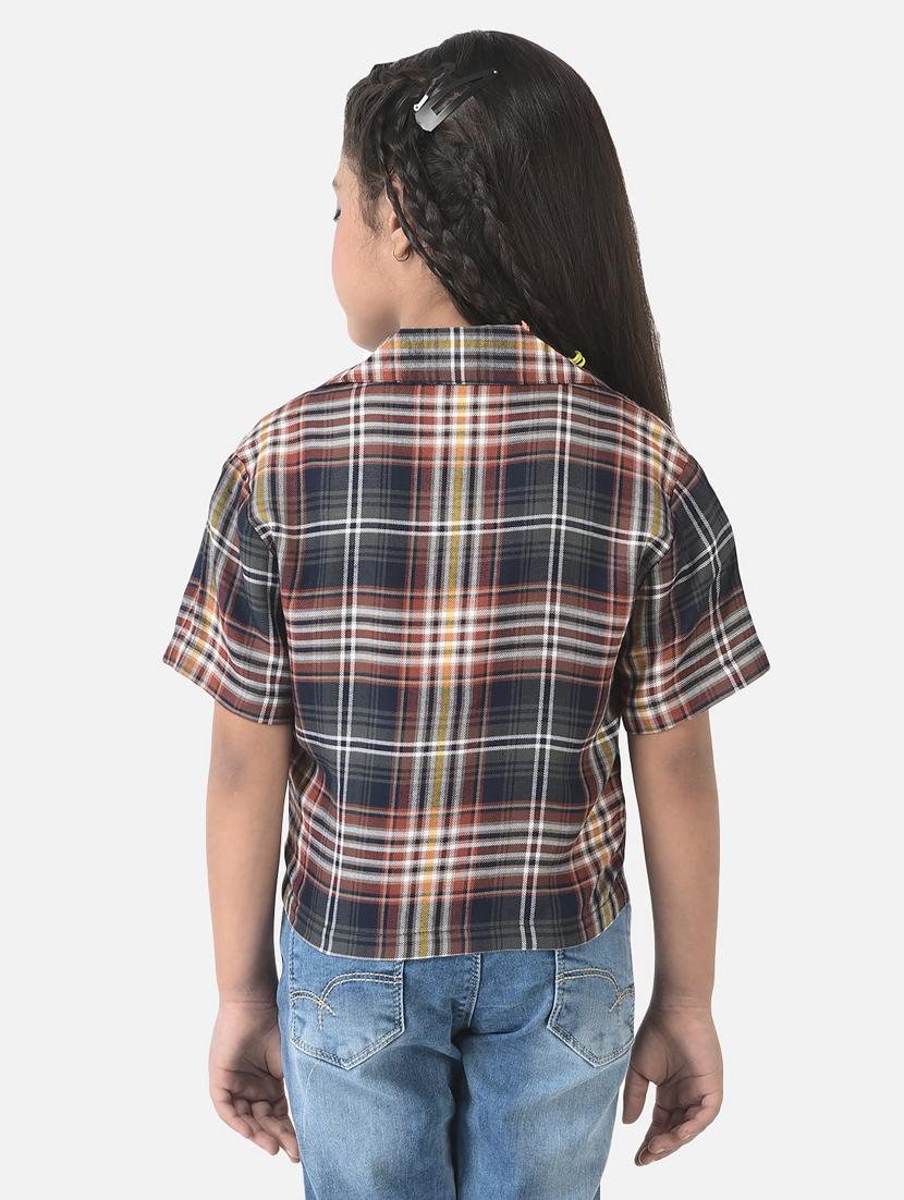 girls check cotton shirt - 20304251 - Standard Image - 3