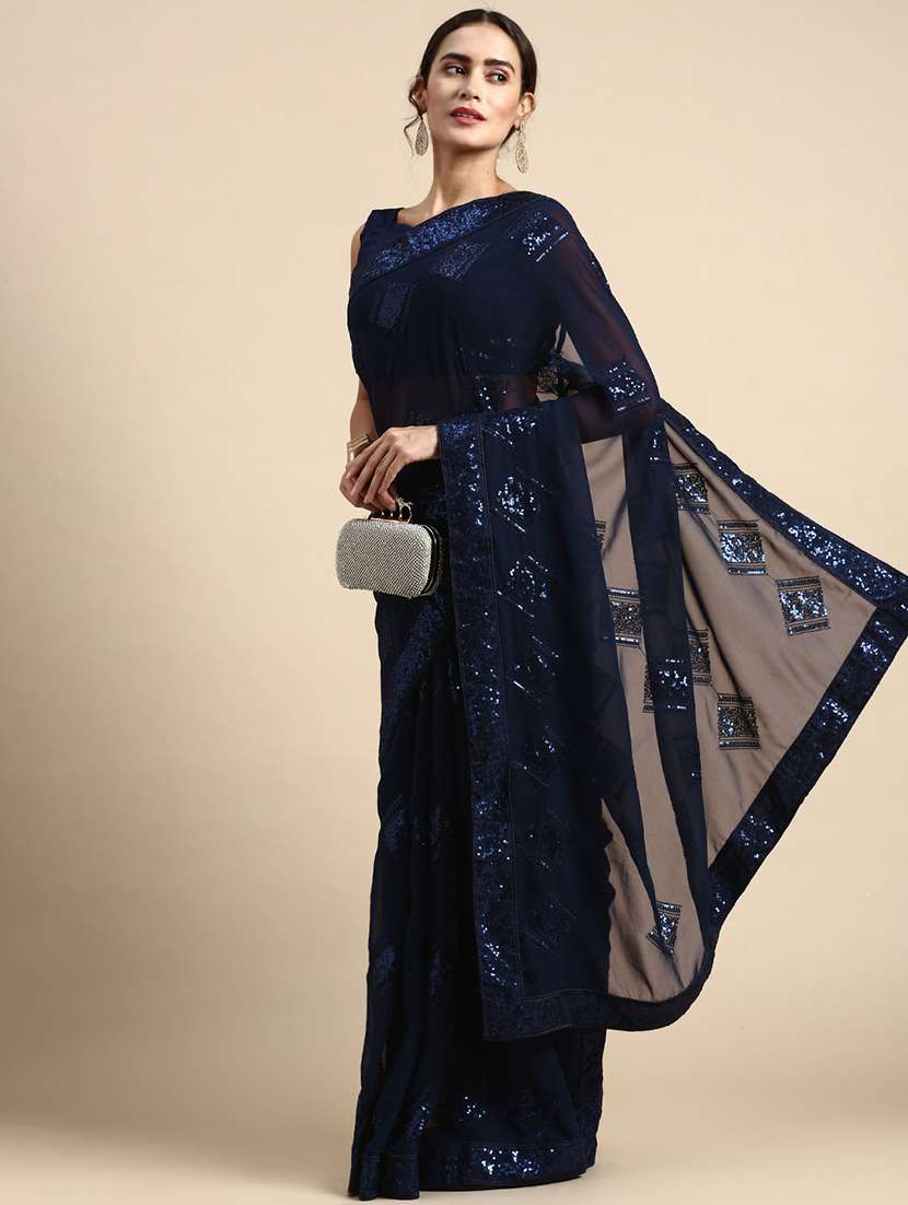women's embellished saree with blouse - 20305476 - Zoom Image - 0