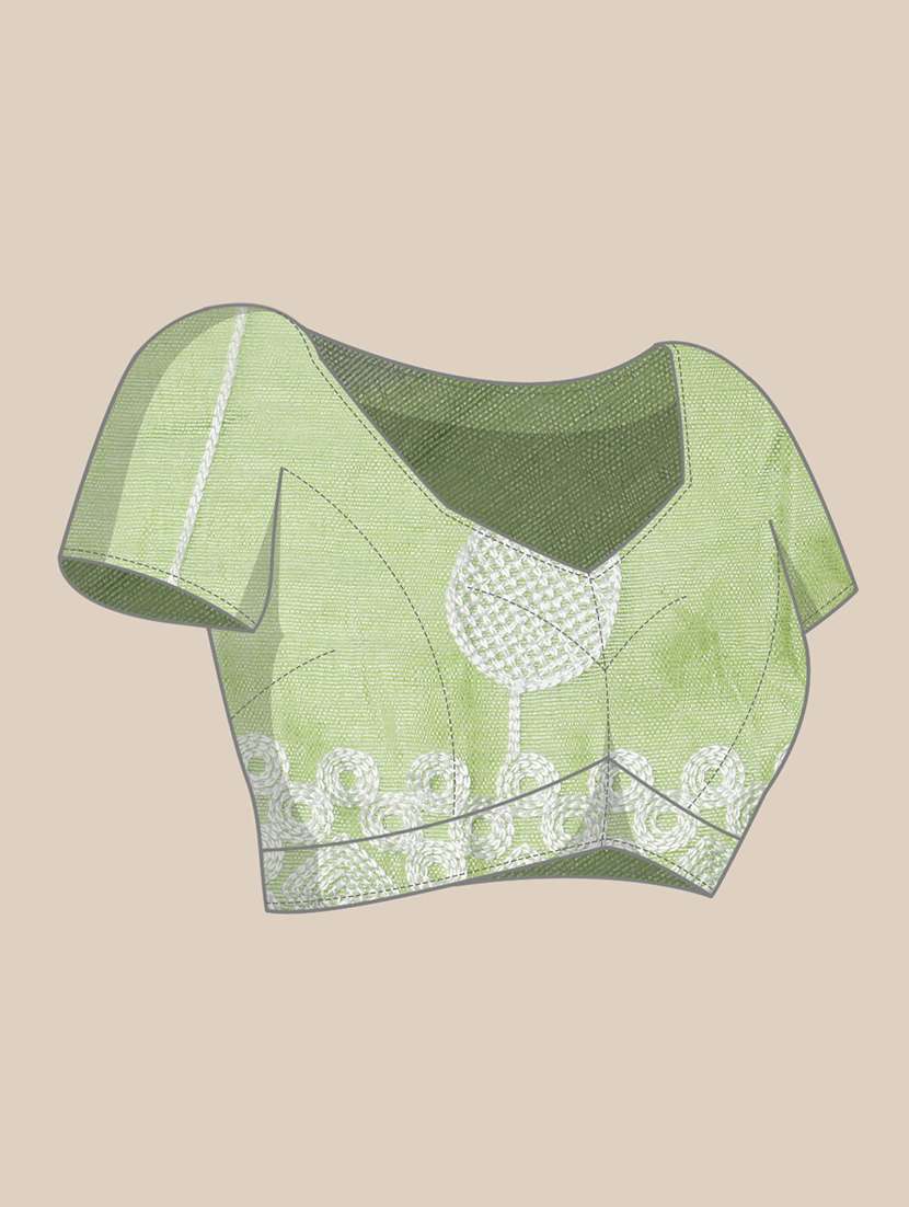 women's embroidered saree with blouse - 20305488 -  Standard Image - 3