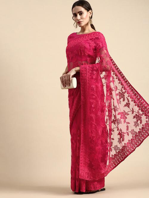 women's embroidered saree with blouse - 20305495 -  Standard Image - 0