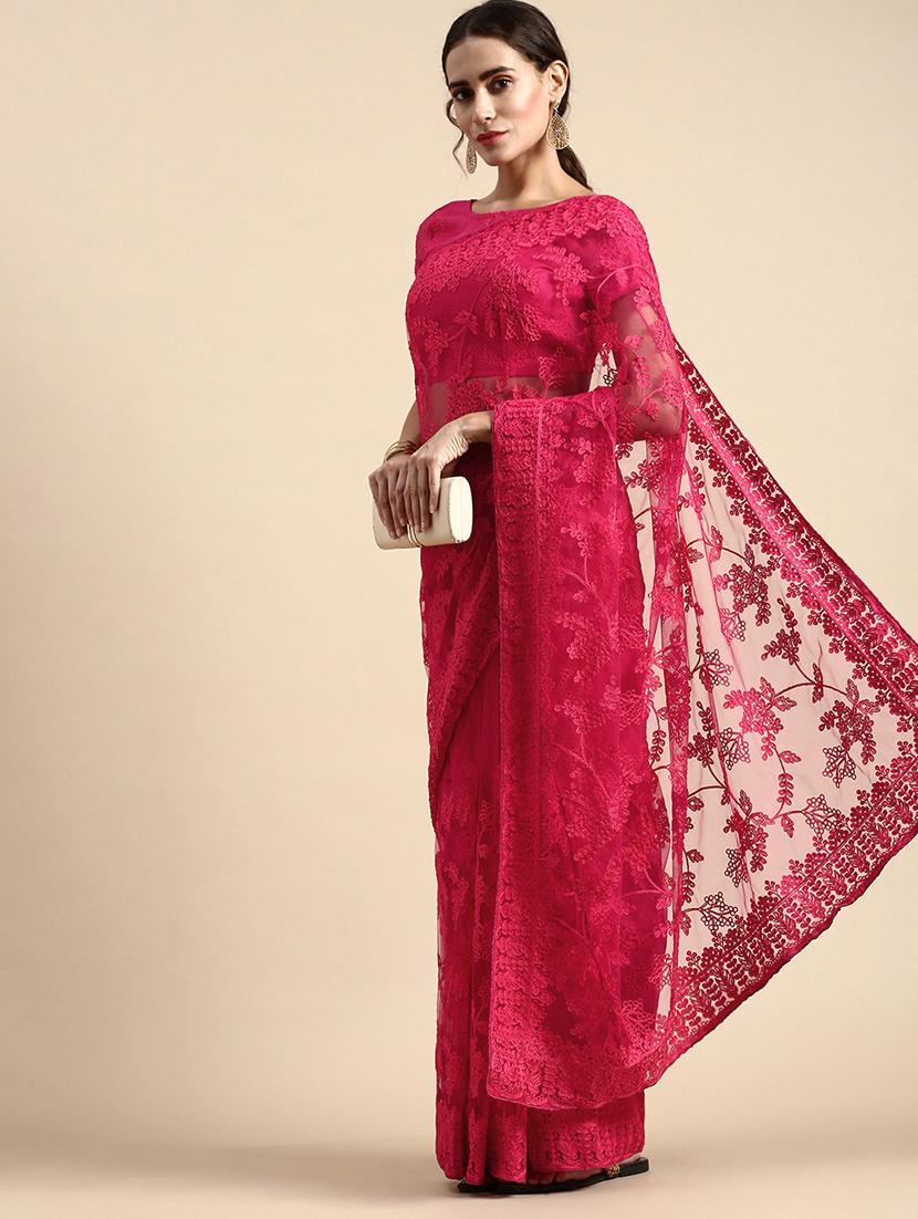 women's embroidered saree with blouse - 20305495 -  Zoom Image - 0