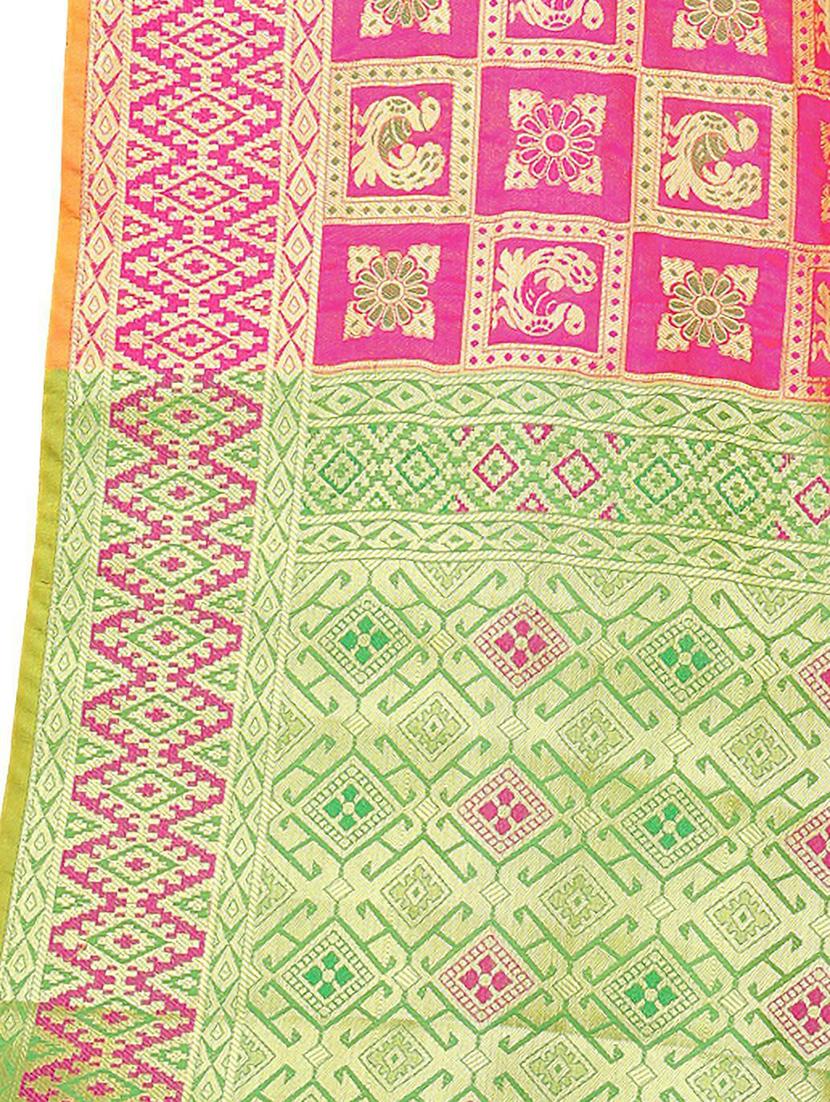 women's banarasi saree with blouse - 20305959 - Standard Image - 3