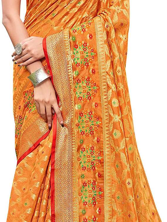 women's banarasi saree with blouse - 20306013 -  Standard Image - 5