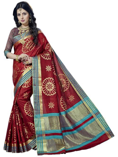 women's banarasi saree with blouse - 20306051 - Standard Image - 0