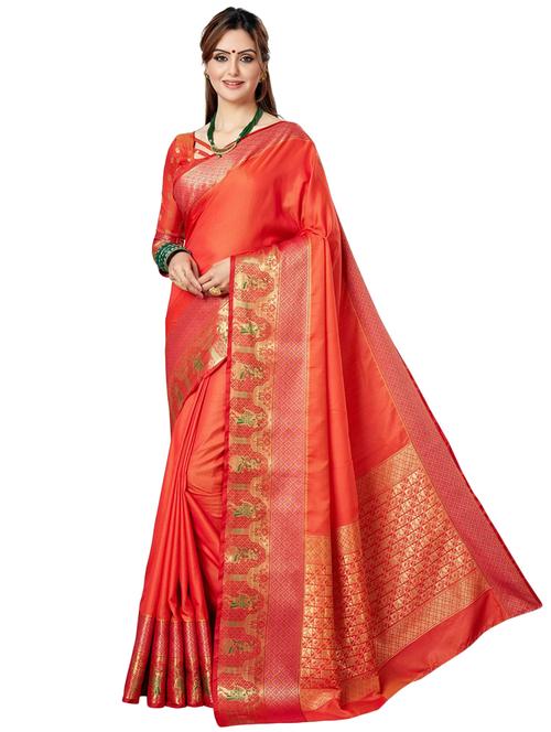 women's banarasi saree with blouse - 20306509 -  Standard Image - 0