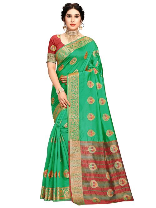 women's banarasi saree with blouse - 20306602 - Standard Image - 0
