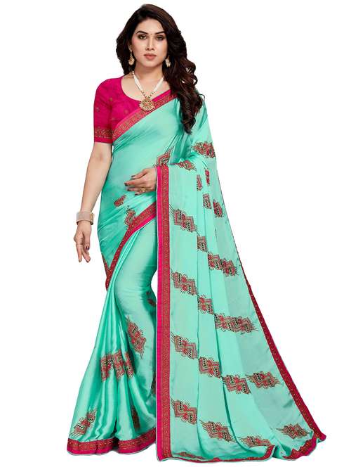 women's embroidered saree with blouse - 20306625 -  Standard Image - 0