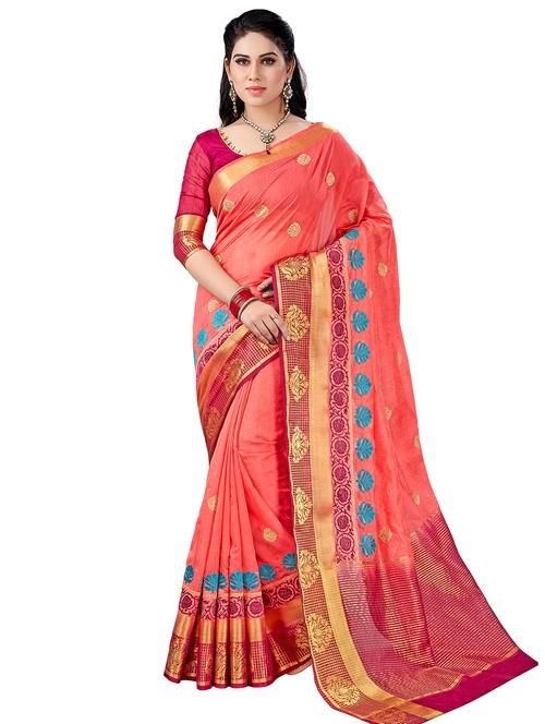 women's banarasi saree with blouse - 20306715 - Standard Image - 0