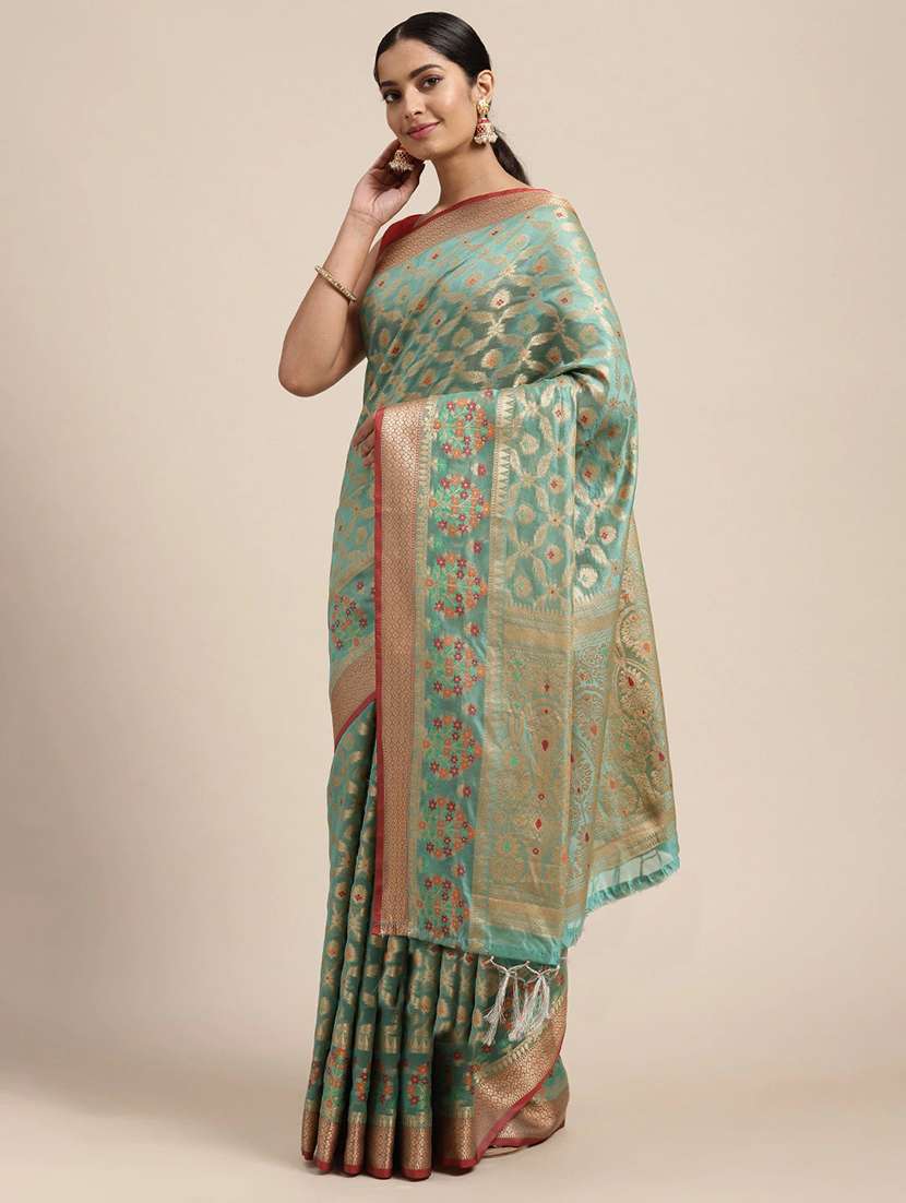 women's banarasi saree with blouse - 20306864 - Zoom Image - 0