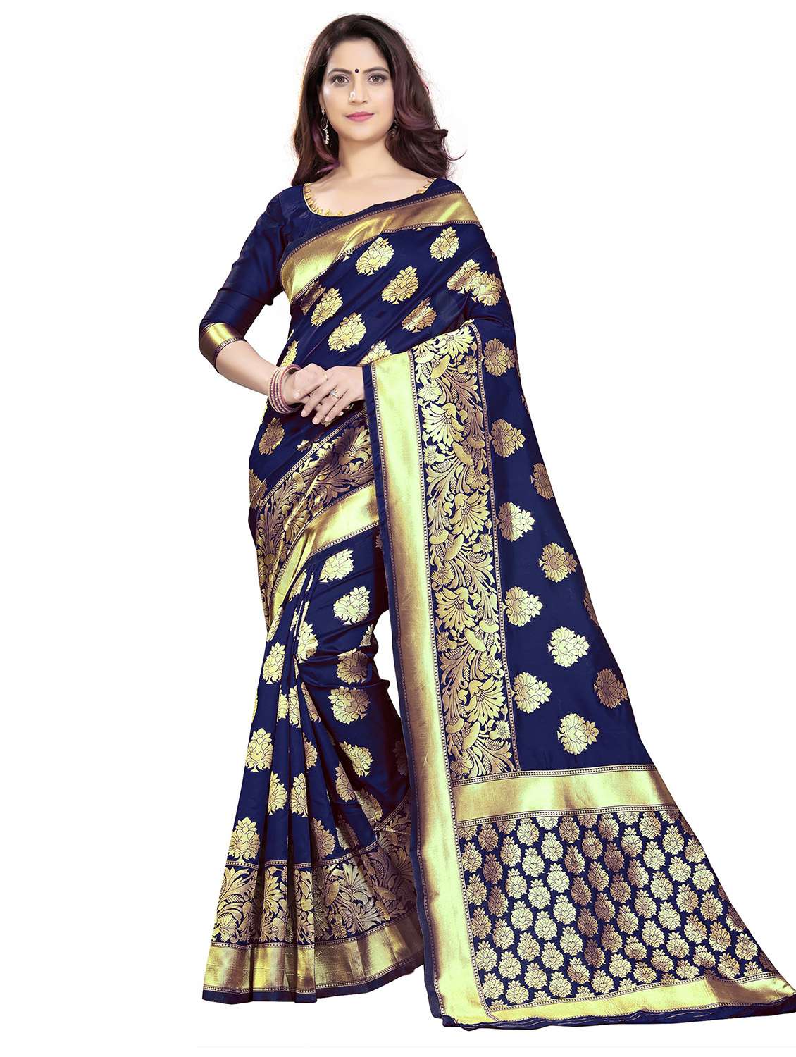 women's banarasi saree with blouse