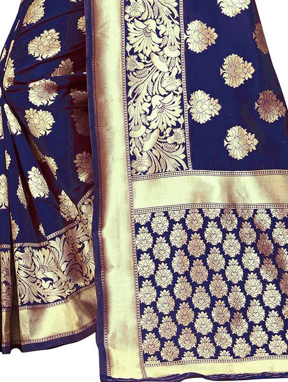 women's banarasi saree with blouse - 20306880 -  Standard Image - 3