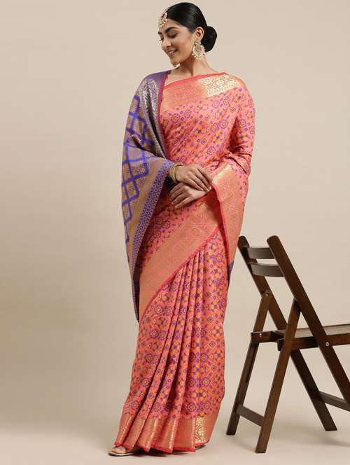 women's banarasi saree with blouse - 20307084 -  Standard Image - 0