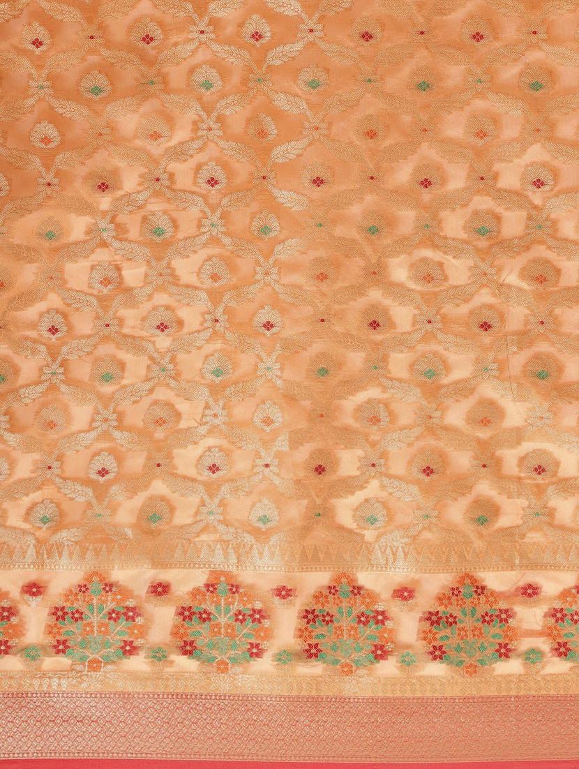 women's banarasi saree with blouse - 20307153 - Standard Image - 3